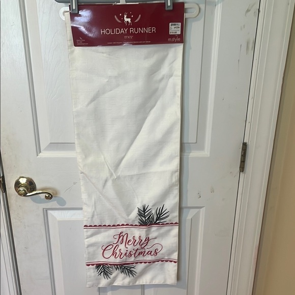 Holiday Runner with Merry Christmas Design 13” x 72” - Picture 1 of 6